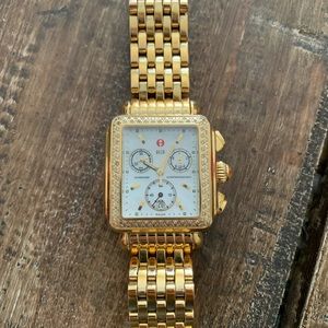 Michele Deco watch w/ diamonds